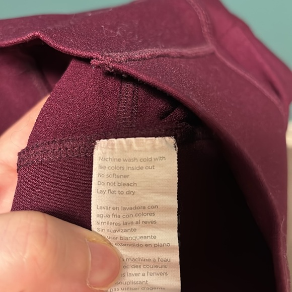Fabletics Maroon Sculptknit Leggings - Picture 7 of 7